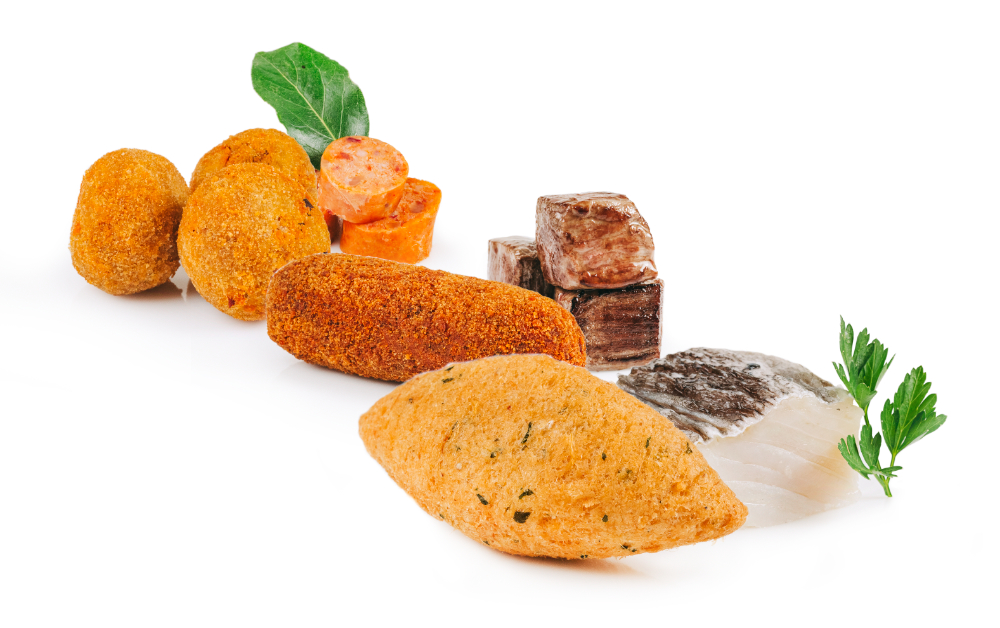 Pack 90UN - Croquetes Alheira, Croquetes e Bolinhos - produto
